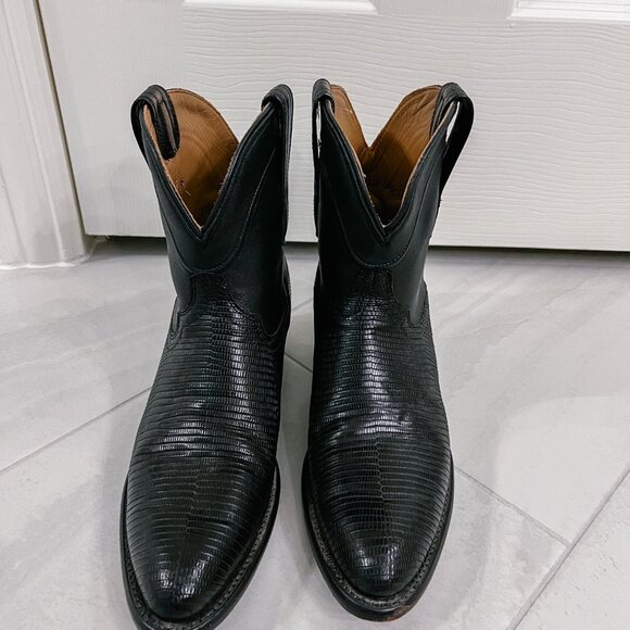 Tecovas Black Cowgirl Boot Booties - Picture 2 of 3